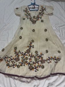 Embroidered Floral Dress