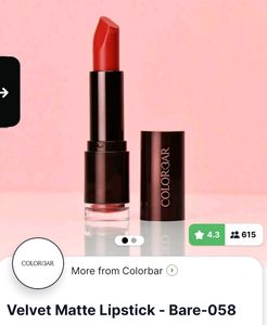 Colorbar Velvet Matte Lipstick