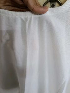 Embroidered White Kurta