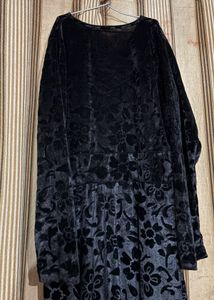 Floral Velvet Dress