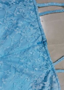 Blue Lace Cami Dress