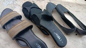 Combo! Pack Of 2 Footwear And 1 Free Bellies.
