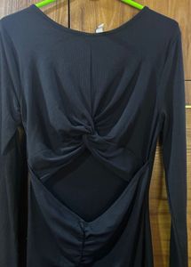 cutout Bodycon black dress