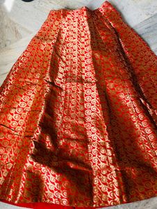 Red Banarasi Ghaghra