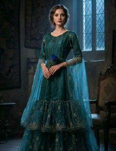 Tonight Ofr❤️‍🔥Teal-Emerald Metallic &amp; Embroidery