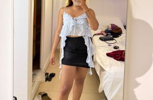 Cute Classy Ruffle Top New Without Tags