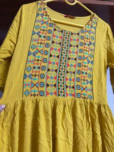 “Vishudh” Mustard No Slit Kurta