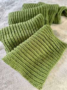 Crochet Green Hiroshi's Scarf