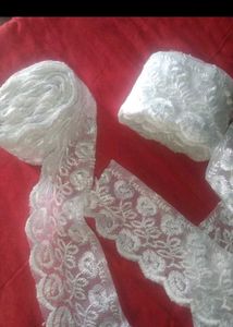 white embroidery Lace 🤍🏵️🍀