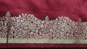 Elegant Maroon Saree