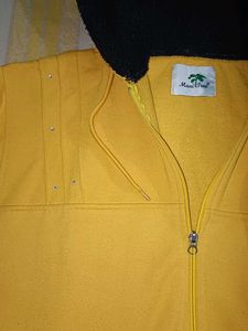 Yellow Zip-Up Hoodie