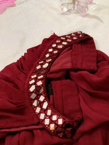 Girls&#39; Red Dress frock ..