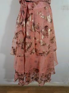 Peach Printed Skirt &amp; Top (Women&#39;s)