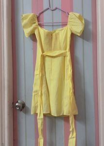 ZARA Butter Yellow Dress