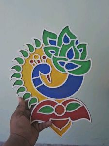 ready made rangoli with Color