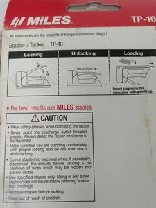 Miles TP-10Gun Tacker