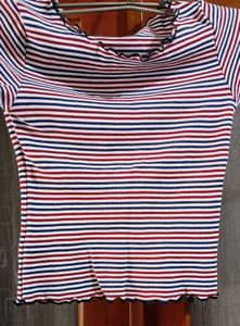 Striped Ruffle Tee 🌷