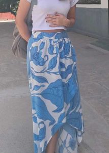 Tropical Printed MIDI skirt