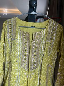 Green Ethnic Full Work Heavy Indian Outfit
