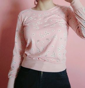 Peach Full Sleeves Top