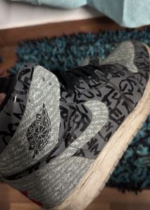 Black Grey High Knee Sneakers