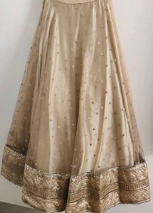 Elegant Gold Lehenga Set