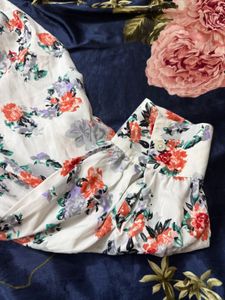 Floral Print Crop Top