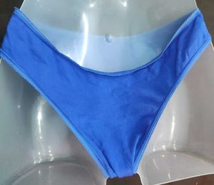 Blue Cotton Thong Panty 🖤