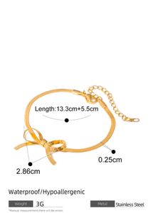 Stainless Steel Bow Bracelet