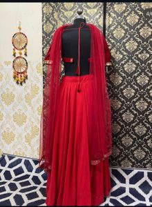 Red  Lehenga