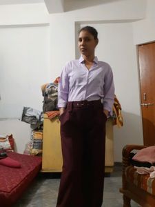 New Formal Pant With Belt For Women Only