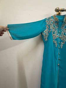 Elegant Blue Embroidered Kurta