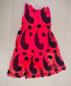 Girls Fully Embroidered Dress