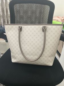 Handbag Bag - Neutral Geometric Print