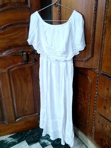 White Eyelet Maxi Dress