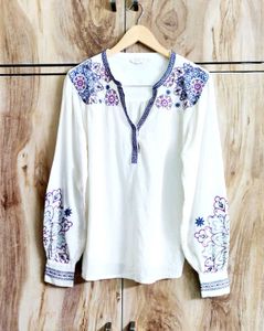 Cotton Embroidery Work Top Size-42