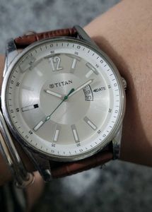 Titan Mens Watches with silver Big Dial🌸