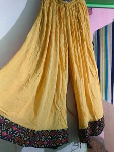 Full Flair Plazo With Dupatta..