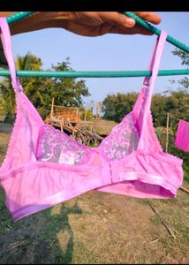 Pink Net Bra