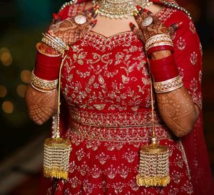 Bridal Lengha Red Colour