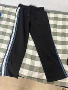 Stylish Black Pants With Button In Sides