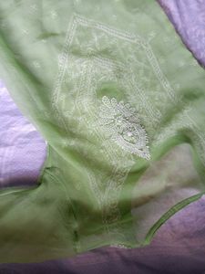 Lime Green Embroidered Kurti