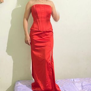 Red Corset Dress