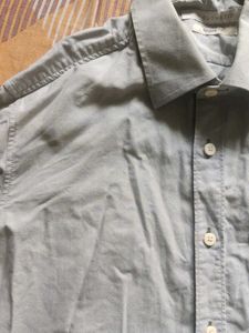 Gray Button-Down Shirt