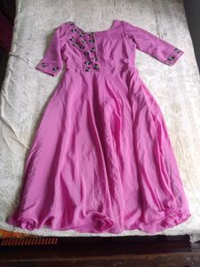 Elegant Pink Ethnic Gown