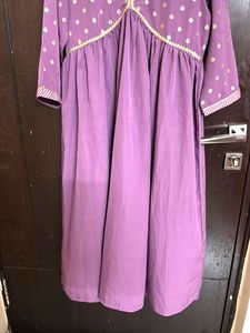 Purple Kurtha Set