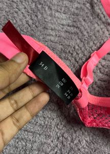 Pink Push-Up Bra