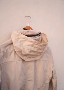 Beige Windbreaker Jacket