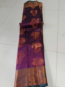 Dark purple Colour Silk Saree...