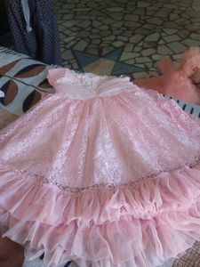 Pink Net Frock